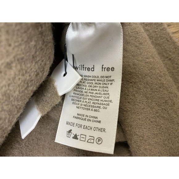 Aritzia Wilfred Women’s Cardigan M Shiitake Beige bethany Sweater NWT New - Picture 5 of 6